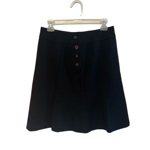 Apt. 9 Stretch Black Buttoned Skirt